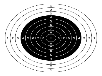 Air Rifle Shooting Target Paper (Set of 100 Target)
