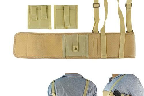 GunAlly Concealed Carry Shoulder Gun Holster Elite Duty Ventilated Ambidextrous Shoulder Holster