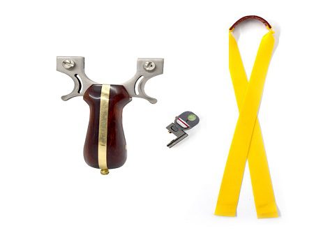 Premium Wooden and Stainless Steel Slingshot - Image 2