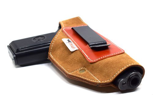 GunAlly Suede Leather IWB Holster For 1911, TT-30, Colt, Ithaca - Image 4