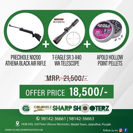 Precihole NX200 .177 Cal Air Rifle Combo Offer