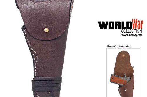 U.S 1911 .45 Pistol and Similar Leather Hip Holster M1916 Model World War Style