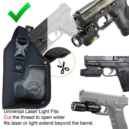GunAlly Tactical OWB Holster Handgun Belt Holster for Gun with Laser or Light Attachment Fit - Image 6