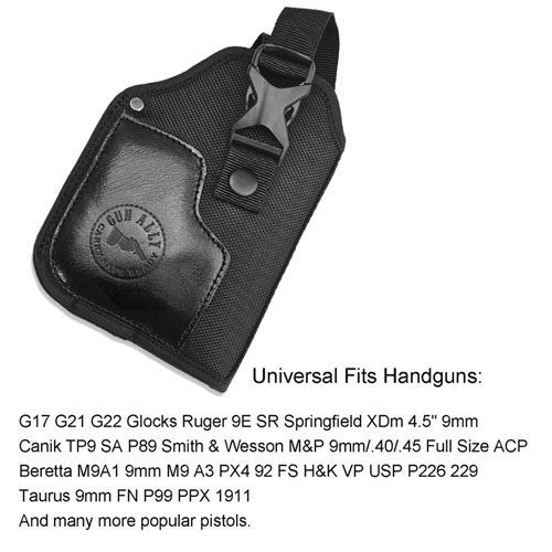 GunAlly Tactical OWB Holster Handgun Belt Holster for Gun with Laser or Light Attachment Fit - Image 9