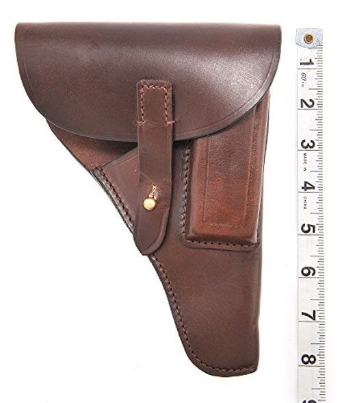 German Walther PPK PP Mauser HSC or other Similar Pistol Model Leather Holster World War Style - Image 3
