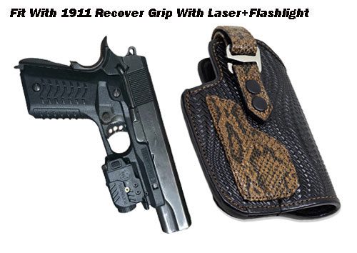 GunAlly Tactical OWB Holster Handgun Belt Holster Fit Gun with Laser or Light Attachment