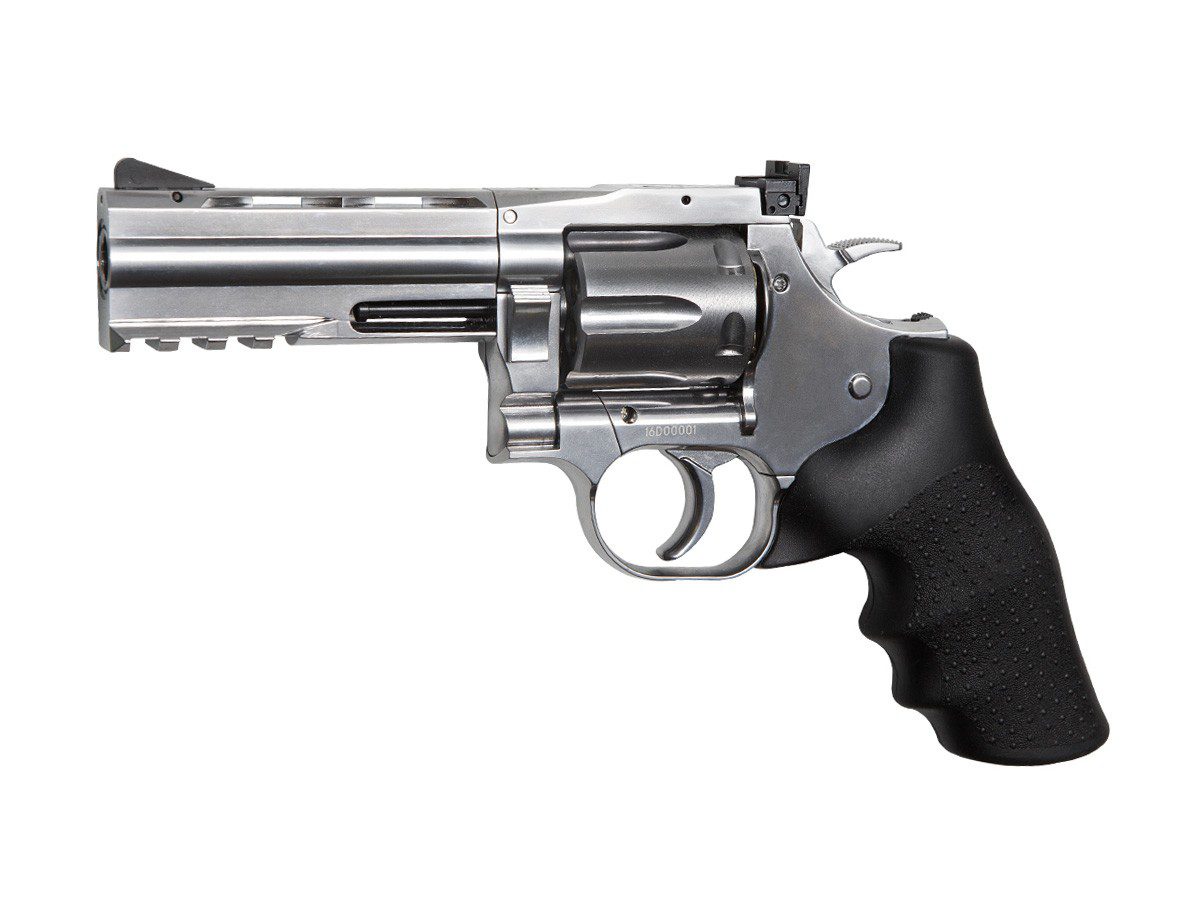 ASG Dan Wesson 715 4″ CO2 Pellet Revolver, Silver 0.177 Cal - Image 2