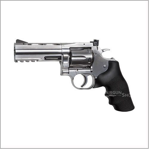 ASG Dan Wesson 715 4″ CO2 Pellet Revolver, Silver 0.177 Cal