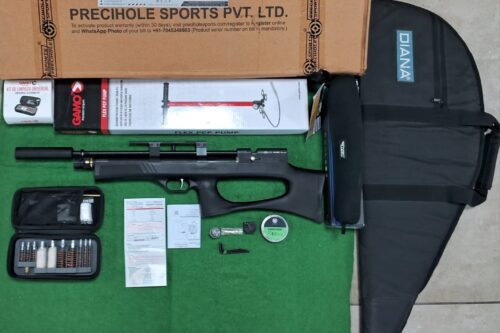 Combo of PX120 Minotaur X3, Gamo PCP Pump, Gamo Cleaning Kit, Green Diabolo and Discovery scope VT-R  3-9x40 IRAC
